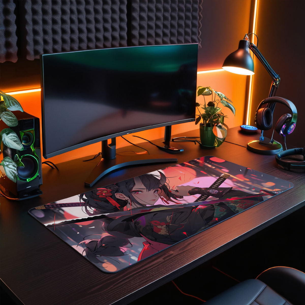 EVIL SAMURAI - Anime Design - XXL Gaming Mauspad