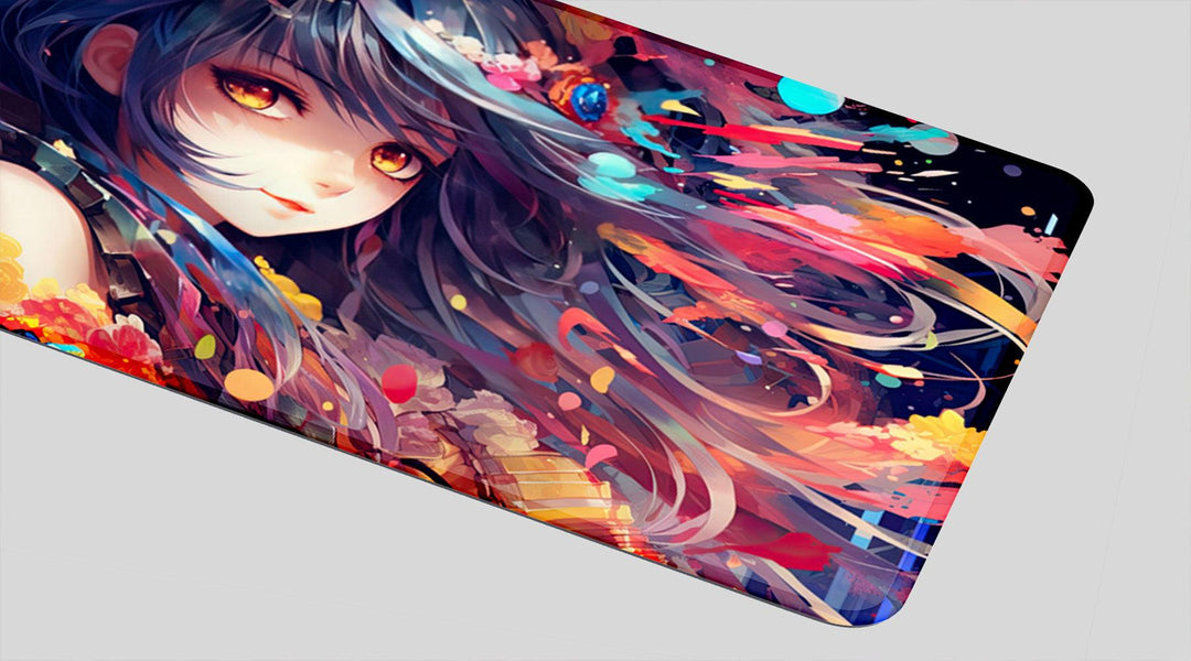 COLORFUL GIRL - Anime Design - XXL Gaming Mauspad