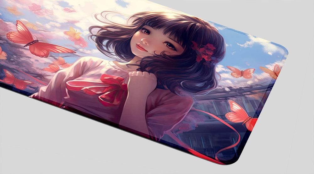 BUTTERFLY GIRL - Anime Design - XXL Gaming Mauspad