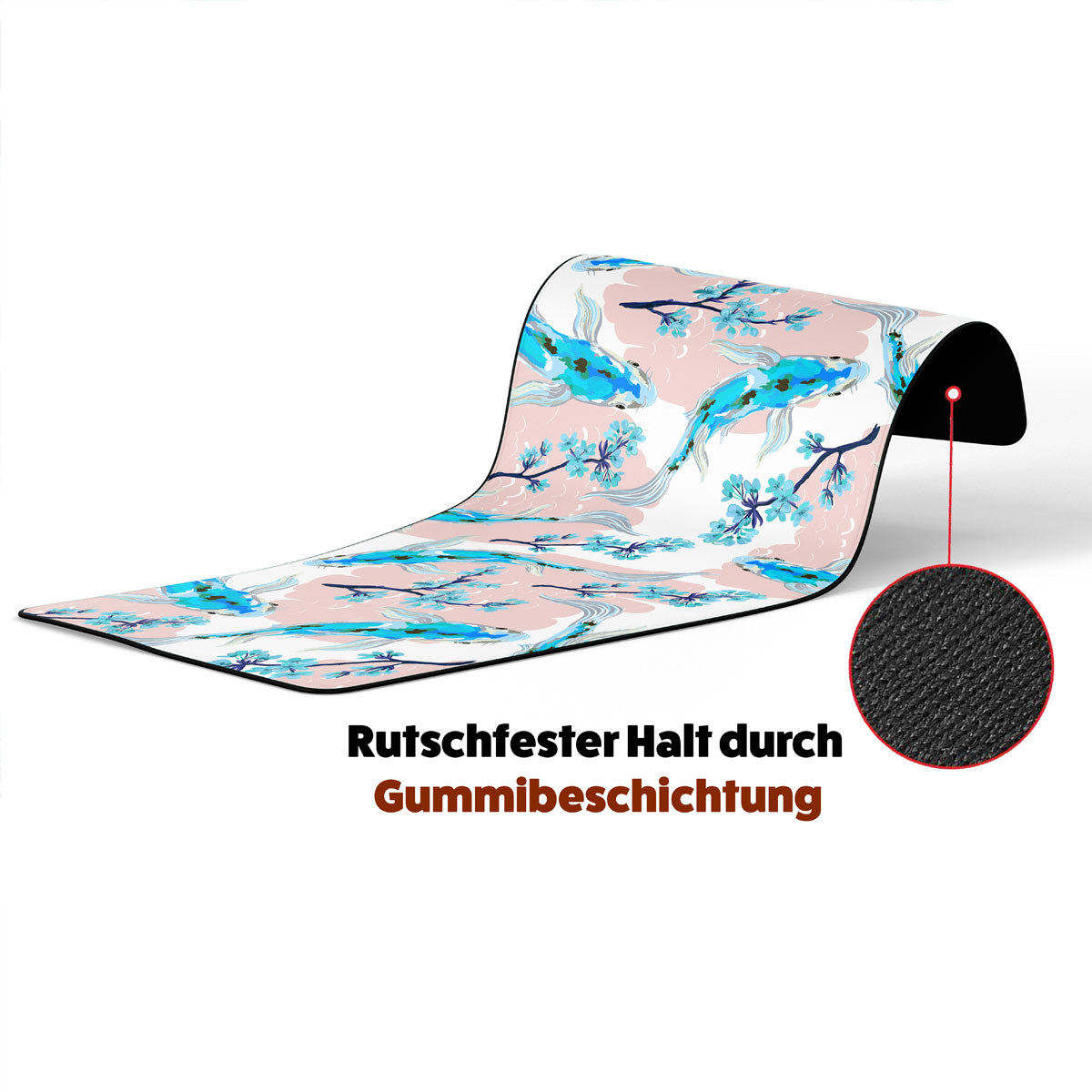 BLUE KOI - Japan Design - XXL Gaming Mauspad