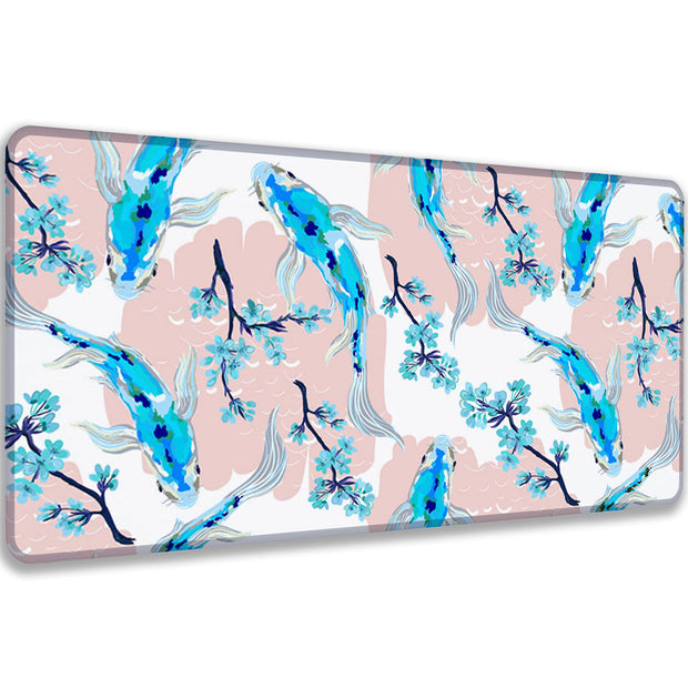 BLUE KOI - Japan Design - XXL Gaming Mauspad
