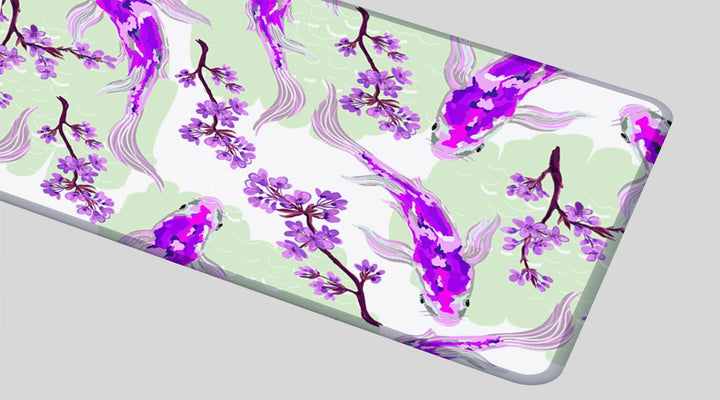 PURPLE KOI - Japan Design - XXL Gaming Mauspad