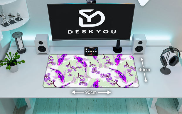 PURPLE KOI - Japan Design - XXL Gaming Mauspad