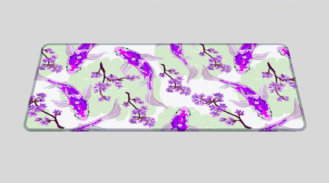 PURPLE KOI - Japan Design - XXL Gaming Mauspad