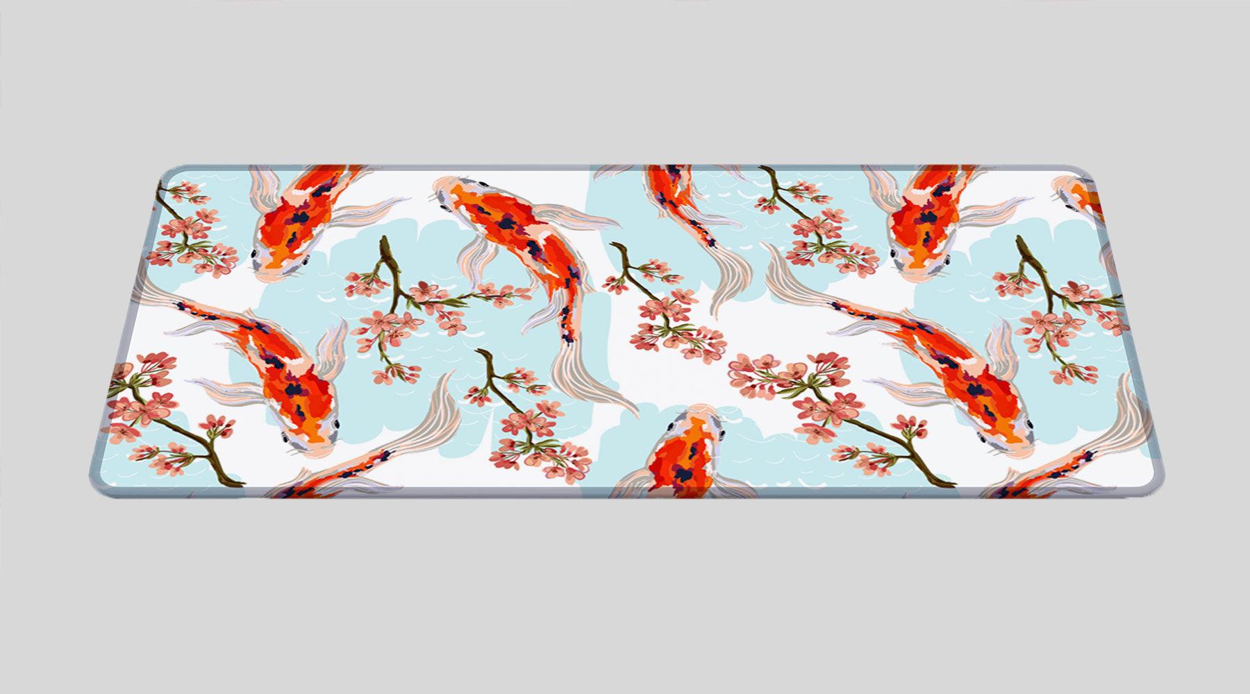 ORANGE KOI - Japan Design - XXL Gaming Mauspad