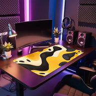 LIQUID YELLOW - Pattern Design - XXL Gaming Mauspad