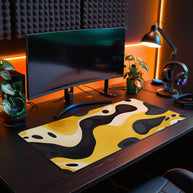 LIQUID YELLOW - Pattern Design - XXL Gaming Mauspad