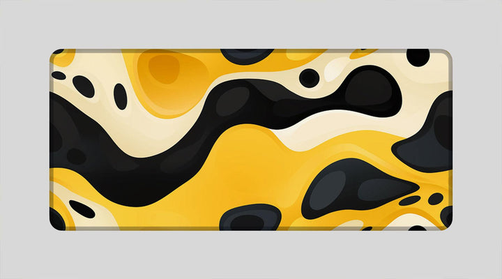 LIQUID YELLOW - Pattern Design - XXL Gaming Mauspad