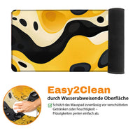 LIQUID YELLOW - Pattern Design - XXL Gaming Mauspad