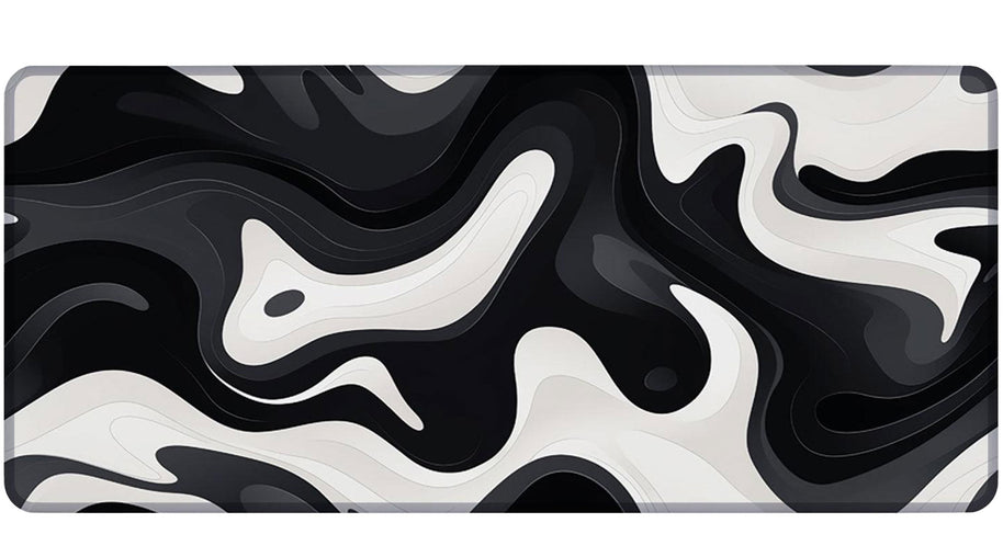 LIQUID BLACK - Pattern Design - XXL Gaming Mauspad