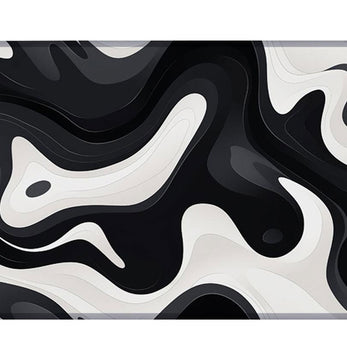 LIQUID BLACK - Pattern Design - XXL Gaming Mauspad