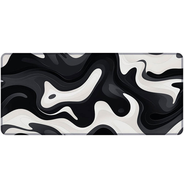 LIQUID BLACK - Pattern Design - XXL Gaming Mauspad