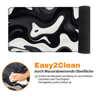 LIQUID BLACK - Pattern Design - XXL Gaming Mauspad