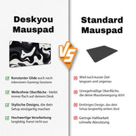 LIQUID BLACK - Pattern Design - XXL Gaming Mauspad