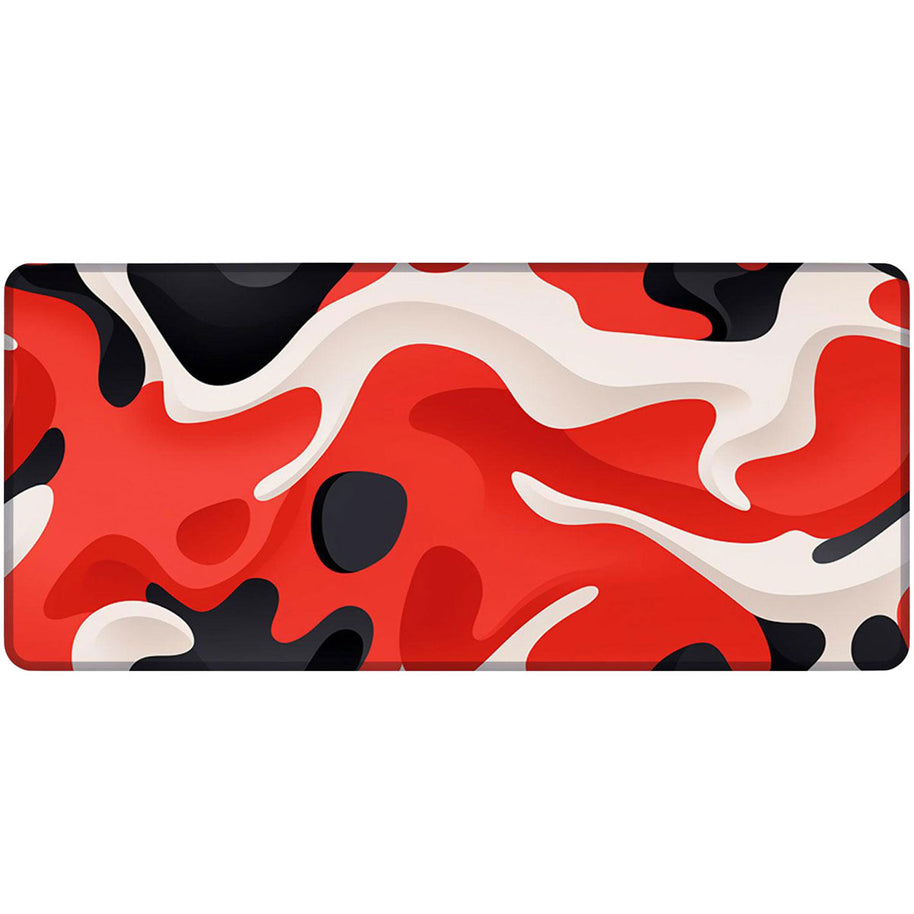 LIQUID RED - Pattern Design - XXL Gaming Mauspad