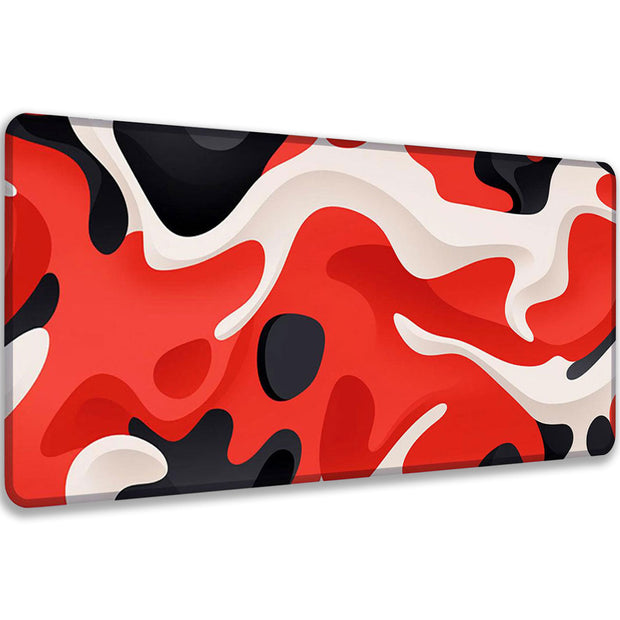 LIQUID RED - Pattern Design - XXL Gaming Mauspad