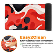 LIQUID RED - Pattern Design - XXL Gaming Mauspad