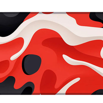 LIQUID RED - Pattern Design - XXL Gaming Mauspad