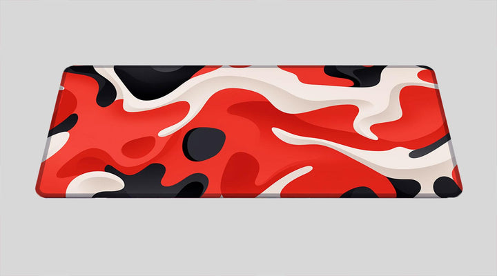 LIQUID RED - Pattern Design - XXL Gaming Mauspad