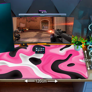 LIQUID PINK - Pattern Design - XXL Gaming Mauspad