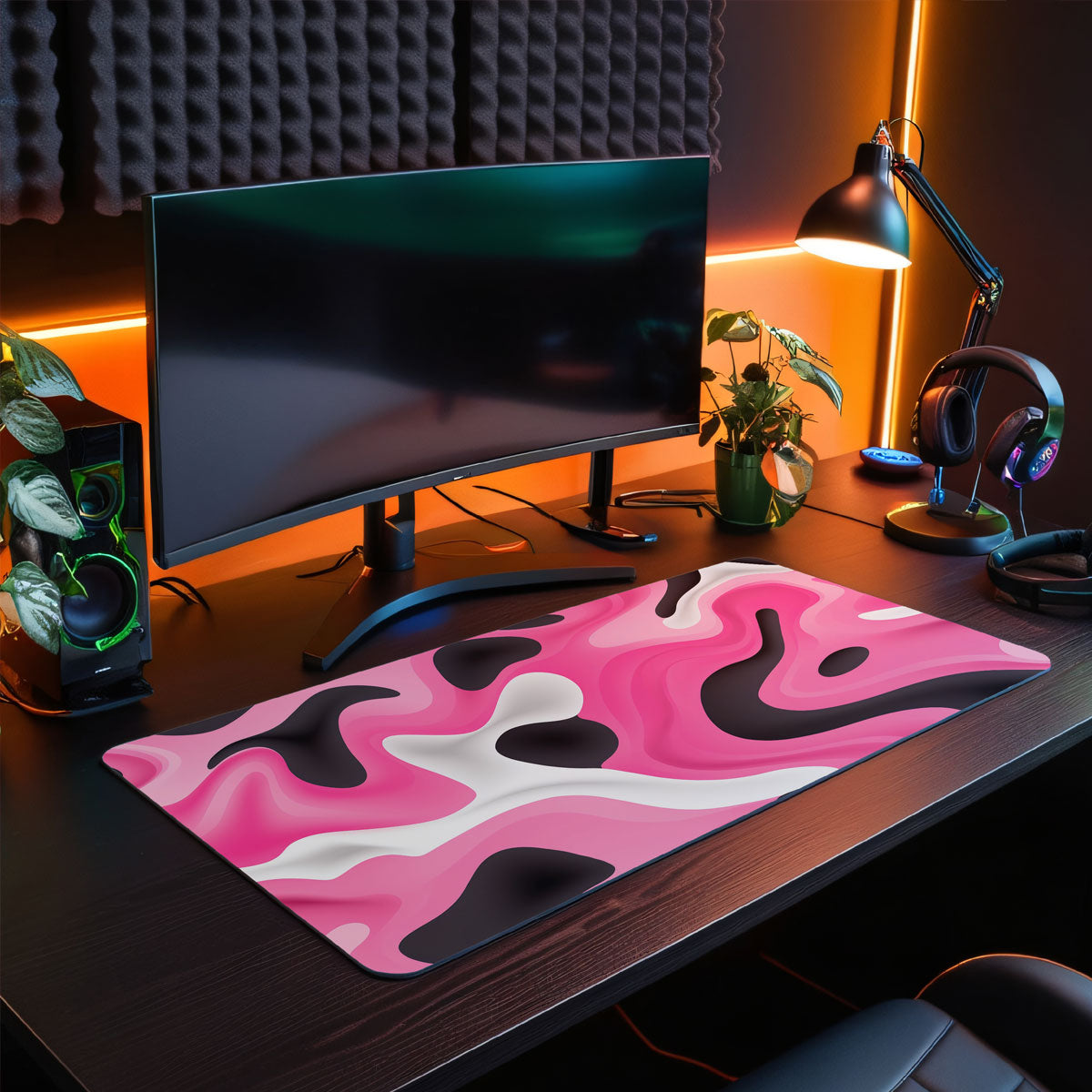 LIQUID PINK - Pattern Design - XXL Gaming Mauspad