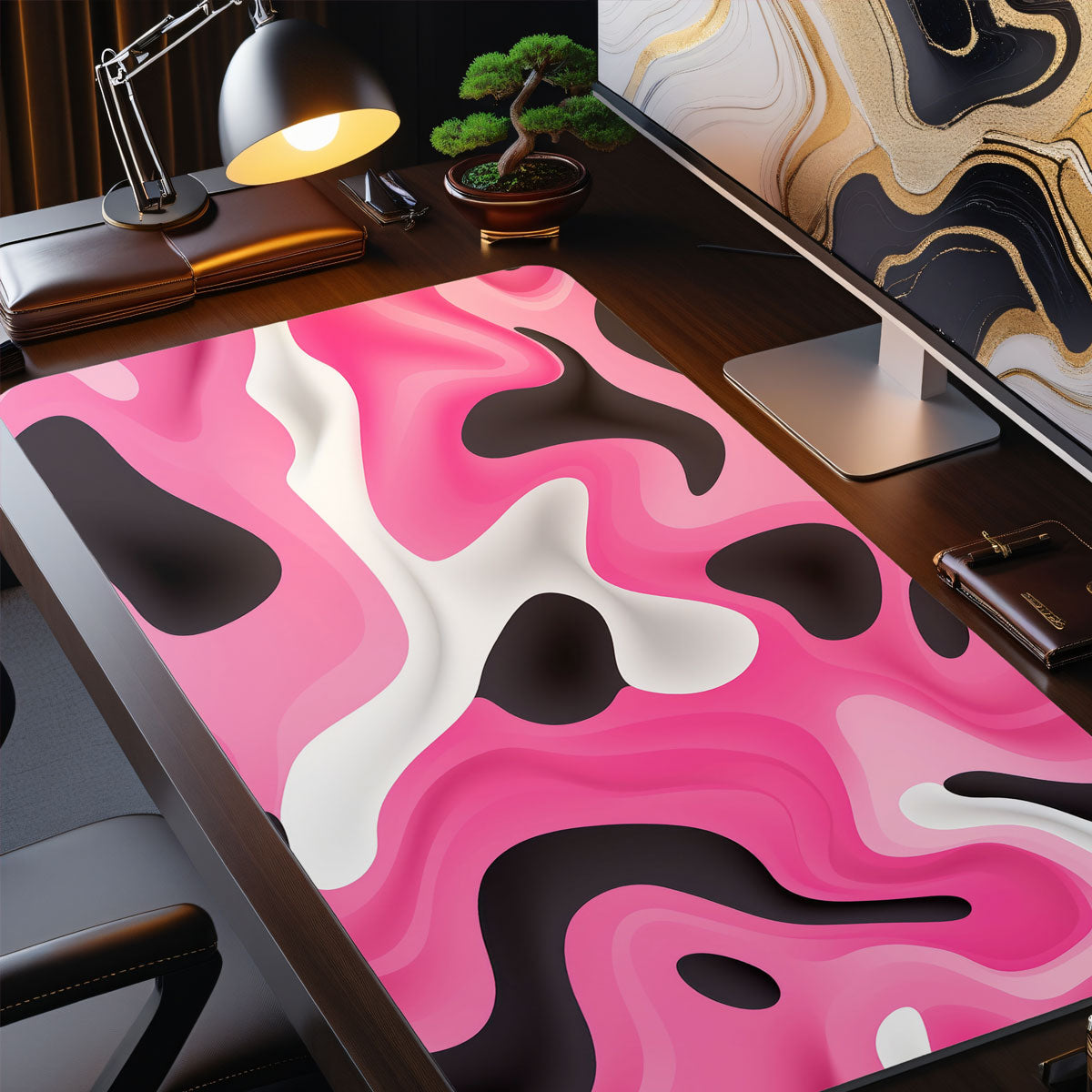 LIQUID PINK - Pattern Design - XXL Gaming Mauspad