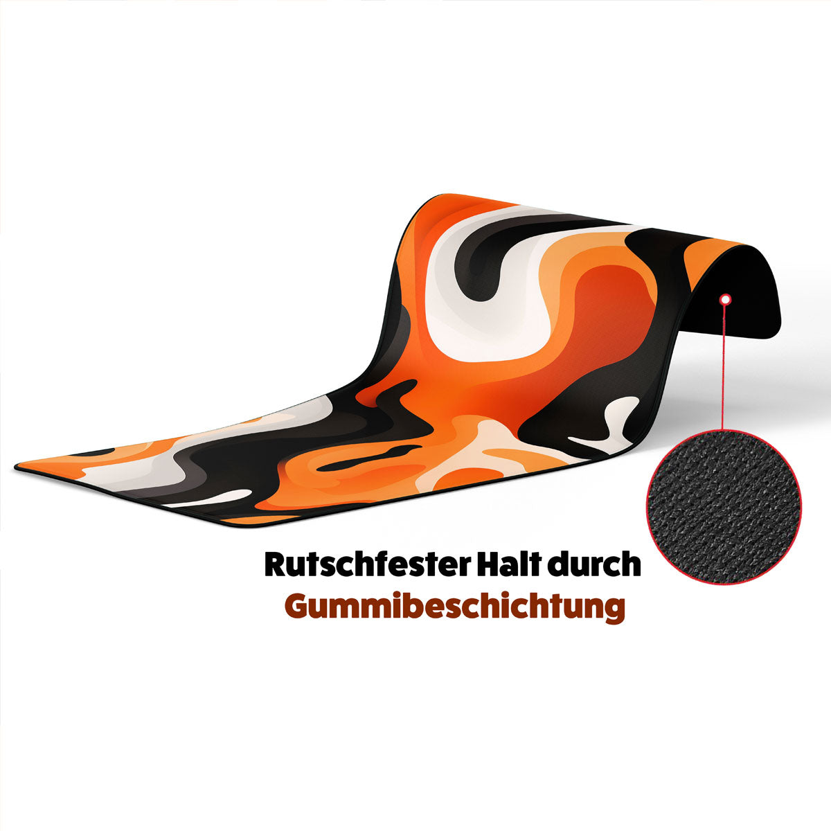 LIQUID ORANGE - Pattern Design - XXL Gaming Mauspad