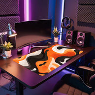 LIQUID ORANGE - Pattern Design - XXL Gaming Mauspad