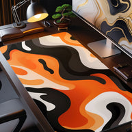 LIQUID ORANGE - Pattern Design - XXL Gaming Mauspad