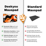 LIQUID ORANGE - Pattern Design - XXL Gaming Mauspad