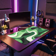 LIQUID GREEN - Pattern Design - XXL Gaming Mauspad