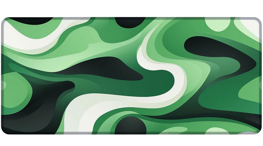 LIQUID GREEN - Pattern Design - XXL Gaming Mauspad