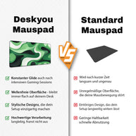 LIQUID GREEN - Pattern Design - XXL Gaming Mauspad