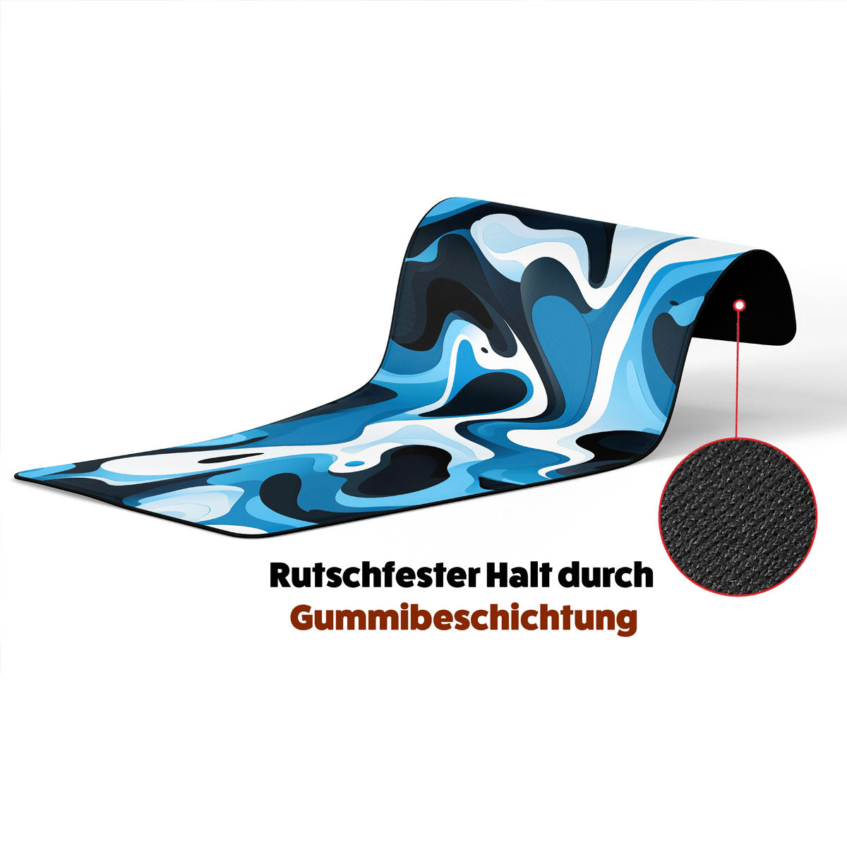 LIQUID BLUE - Pattern Design - XXL Gaming Mauspad