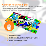 THE SECRET IS TO BEGIN - Popart Design - XXL Gaming Mauspad