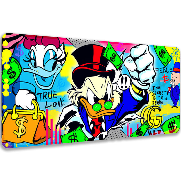 THE SECRET IS TO BEGIN - Popart Design - XXL Gaming Mauspad