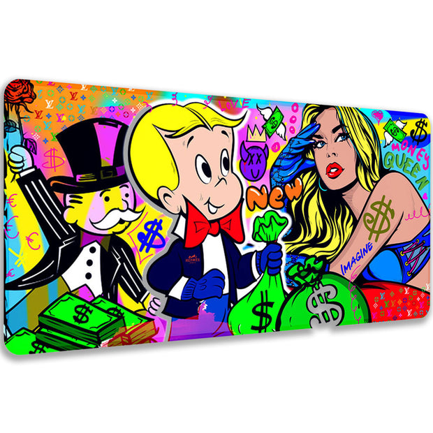 IMAGINE IF... - Popart Design - XXL Gaming Mauspad