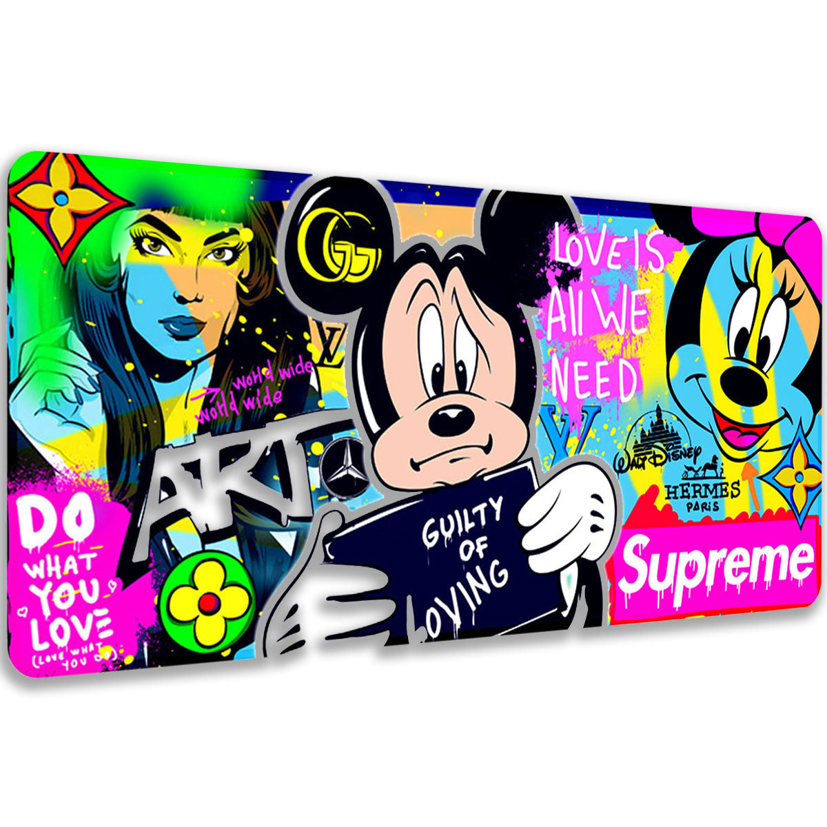 GUILTY OF LOVING - Popart Design - XXL Gaming Mauspad