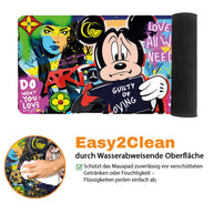 GUILTY OF LOVING - Popart Design - XXL Gaming Mauspad