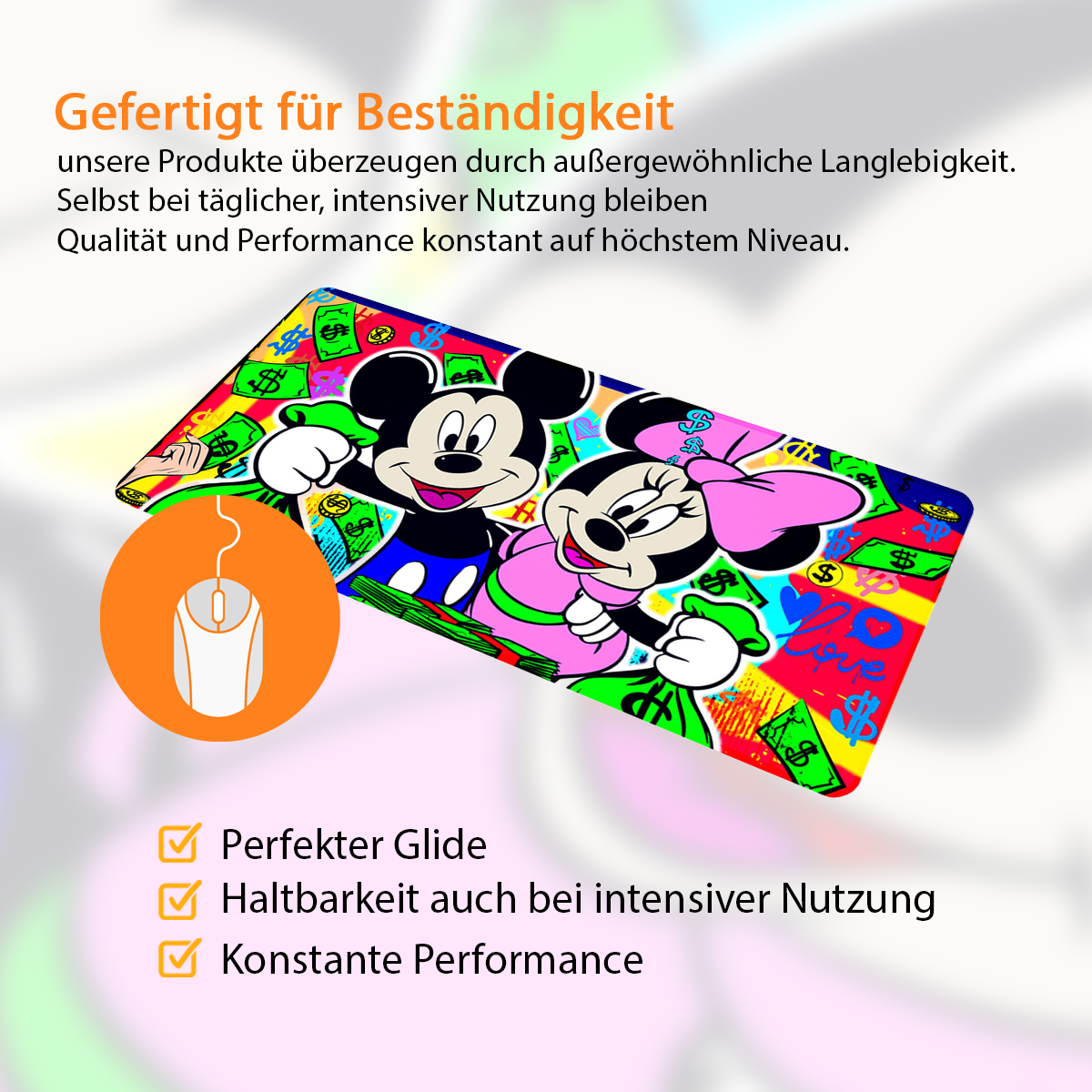 TOGETHER WE BETTER - Popart Design - XXL Gaming Mauspad