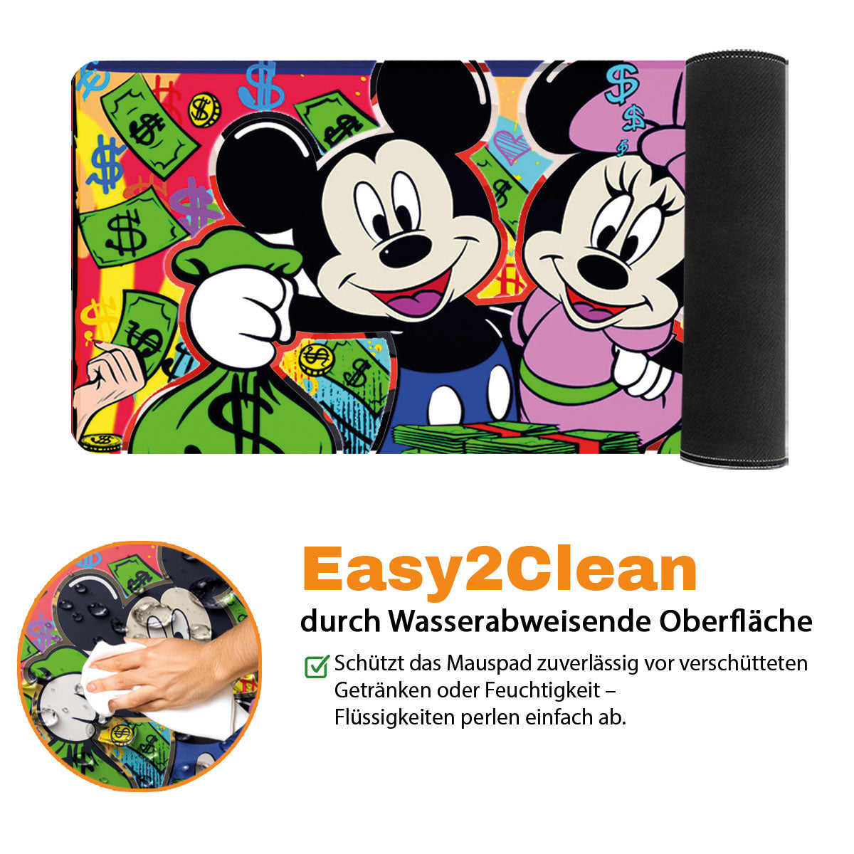 TOGETHER WE BETTER - Popart Design - XXL Gaming Mauspad