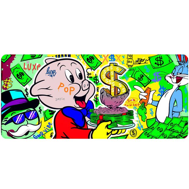 MONEY MENU - Popart Design - XXL Gaming Mauspad
