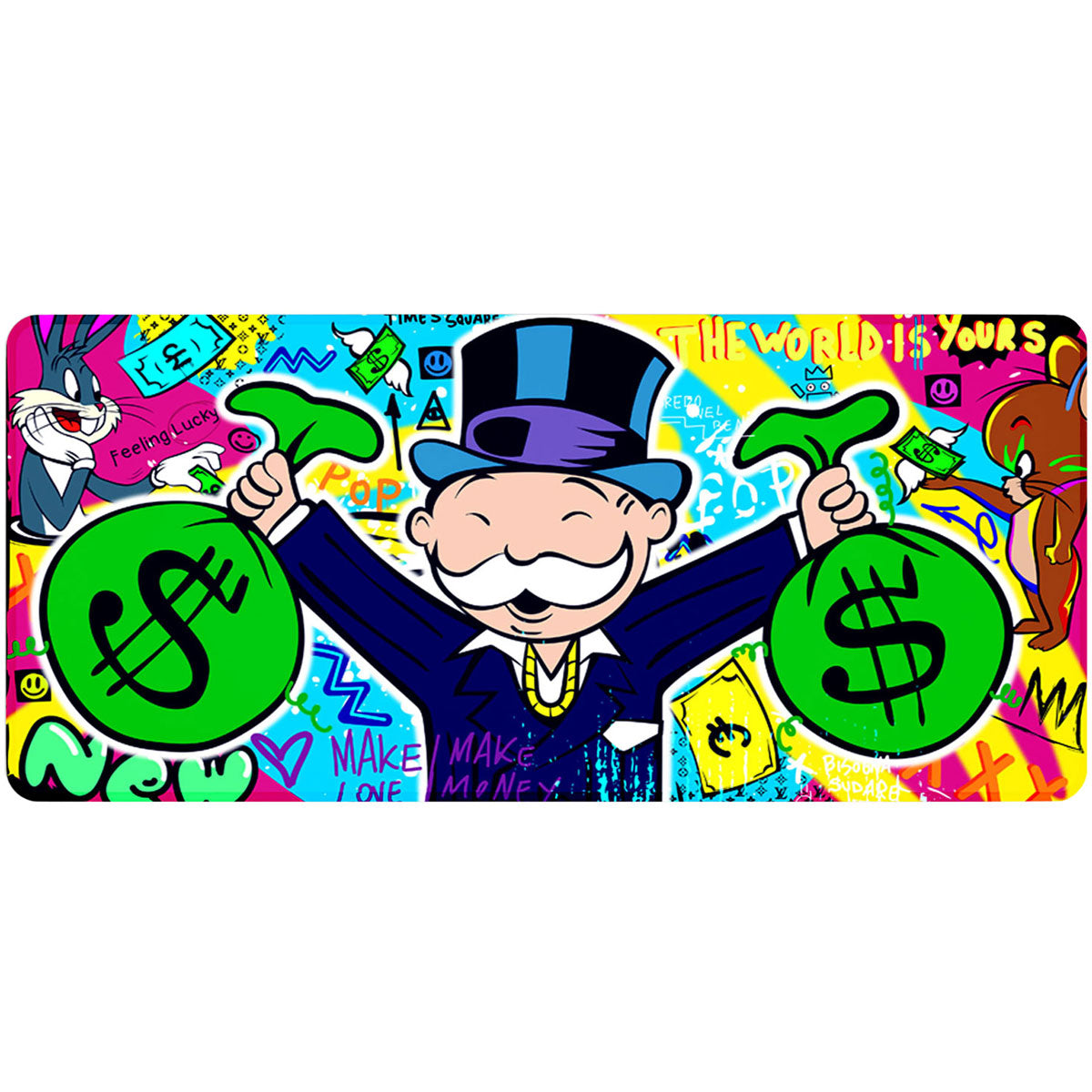 THE WORLD IS YOURS - Popart Design - XXL Gaming Mauspad