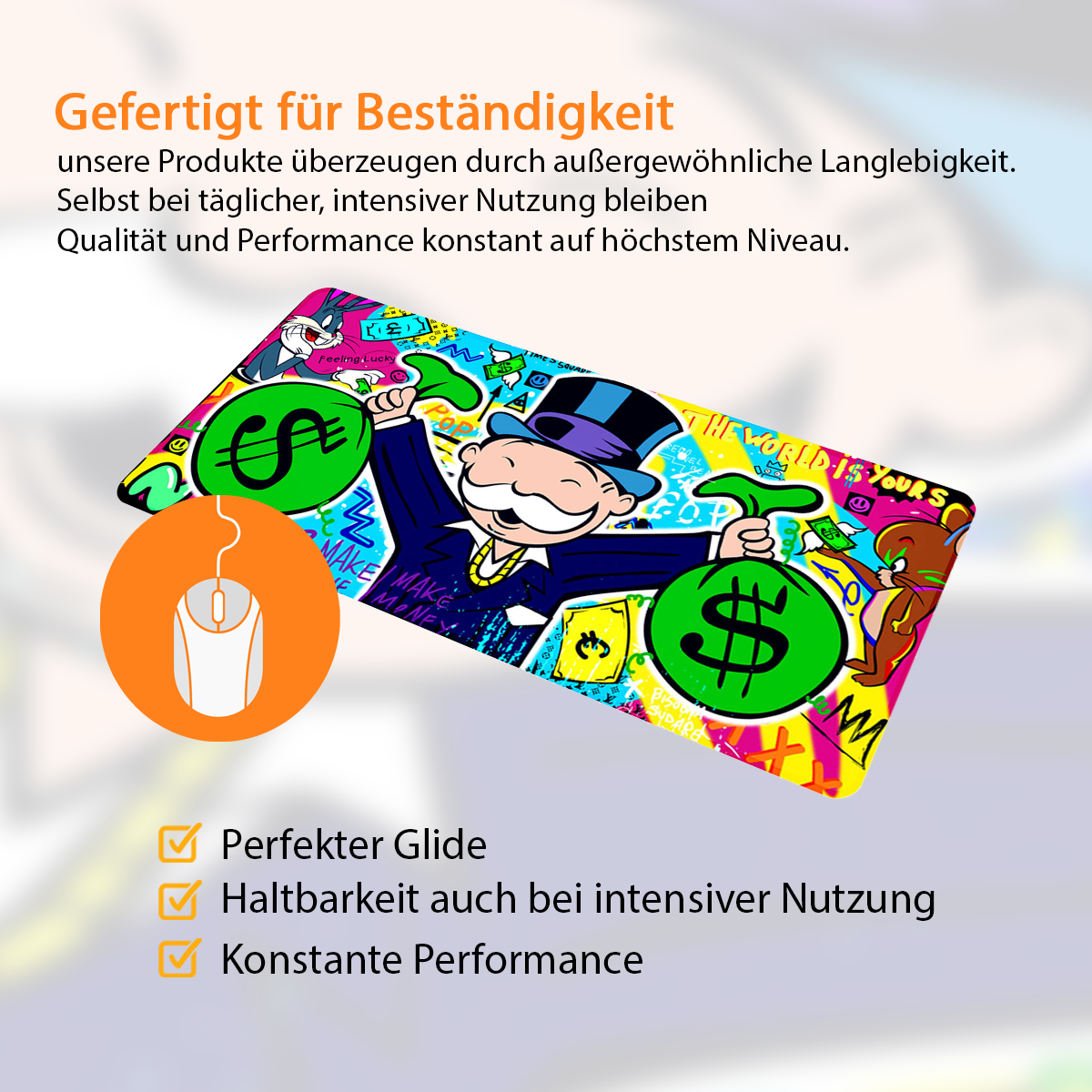 THE WORLD IS YOURS - Popart Design - XXL Gaming Mauspad