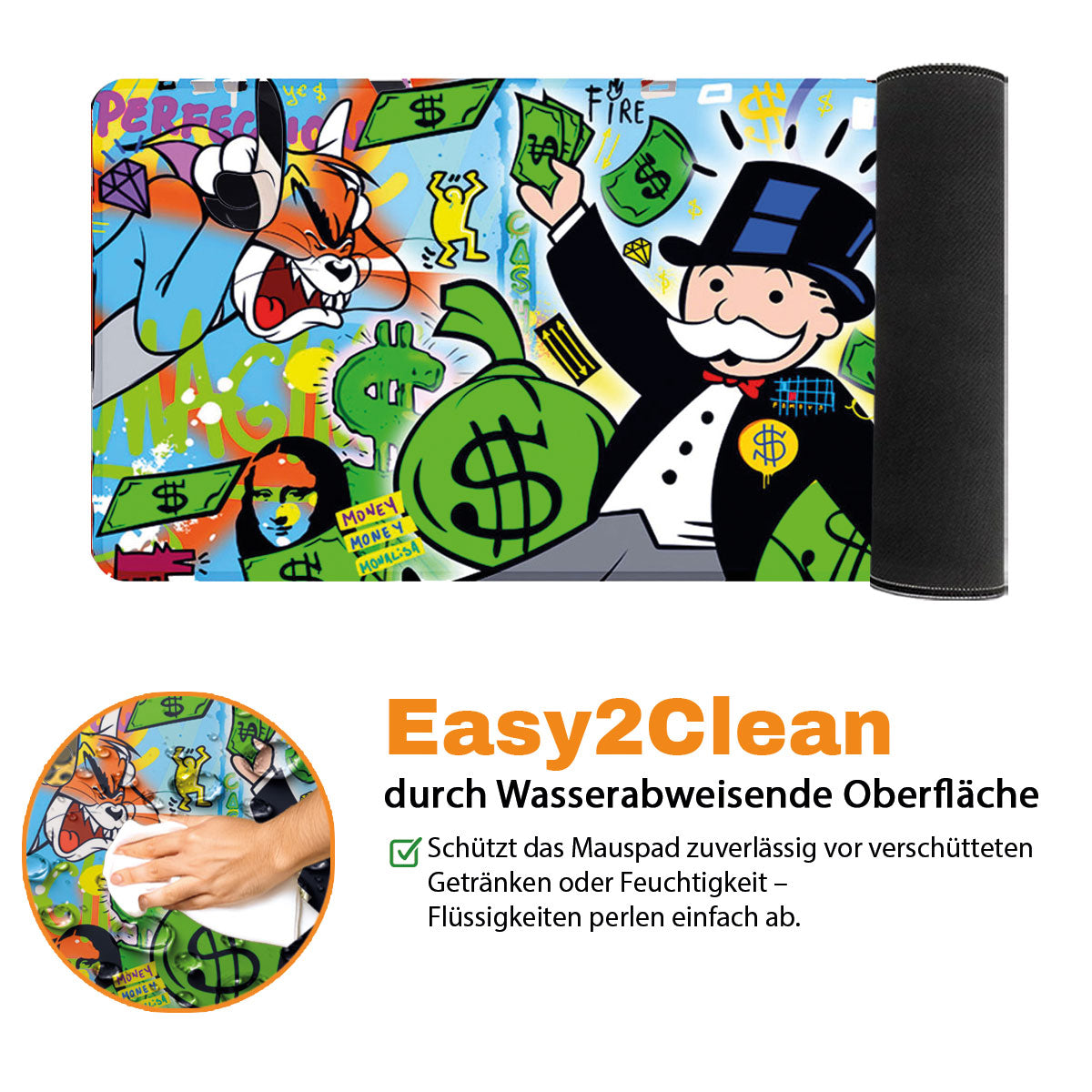 PERFECTION - Popart Design - XXL Gaming Mauspad