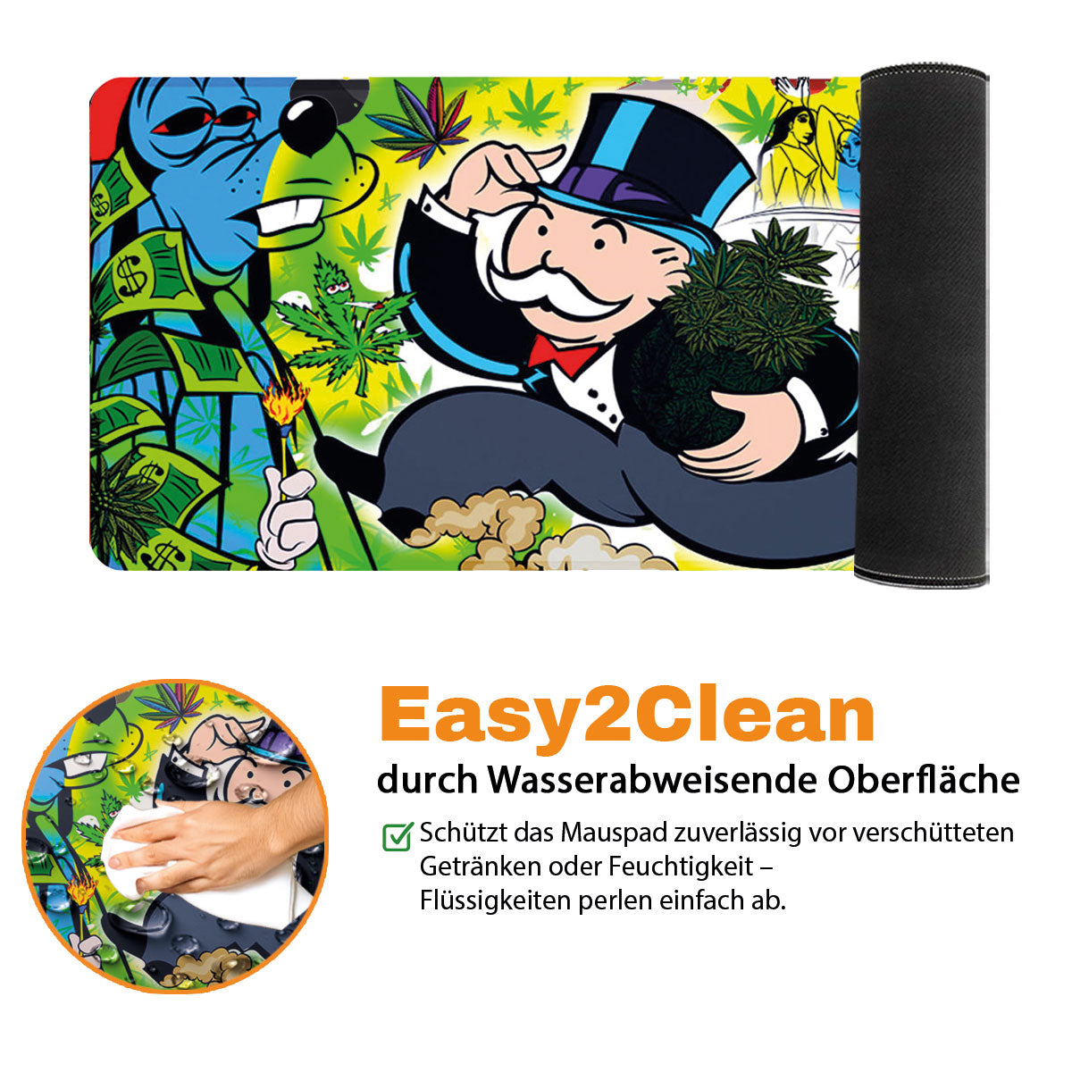 HIGH LIFE ON A HIGH LIFE - Popart Design - XXL Gaming Mauspad