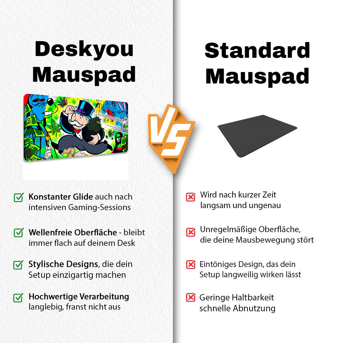 HIGH LIFE ON A HIGH LIFE - Popart Design - XXL Gaming Mauspad