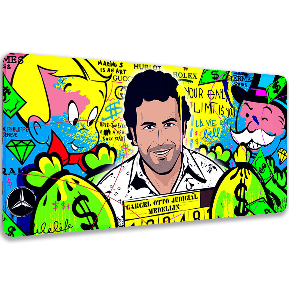 MAKING CASH IS AN ART - Popart Design - XXL Gaming Mauspad