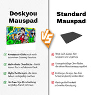 IMAGINE THE WORLD YOU WANT - Popart Design - XXL Gaming Mauspad