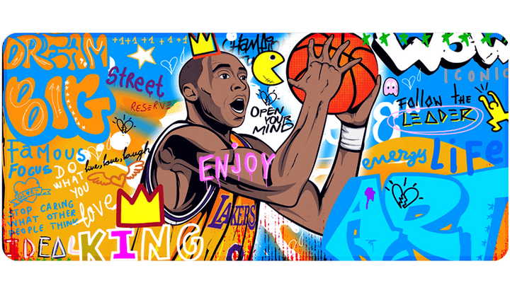 BIG BALLIN - Popart Design - XXL Gaming Mauspad